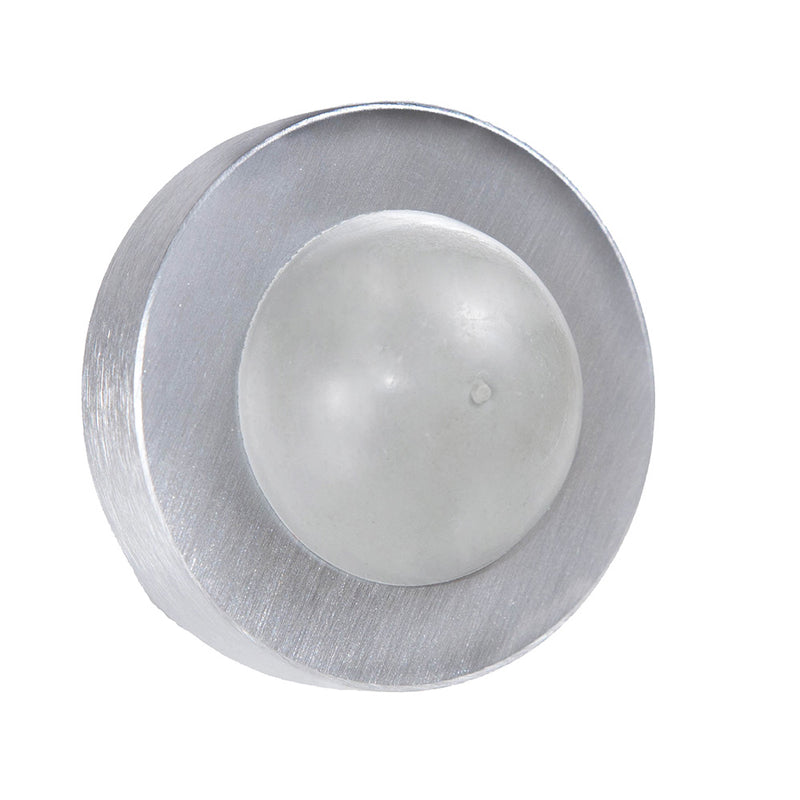 Trimco 1270CXSV626 School Version Cast Convex Wall Bumper Satin Chrome Finish Sparrow Supply
