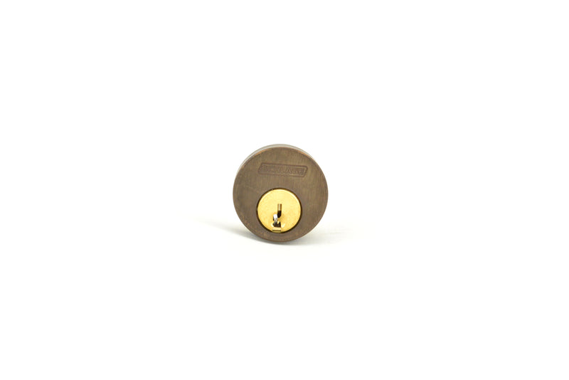 Schlage Commercial 20013C123613118 1-1/8" Everest Conventional Mortise Cylinder C123 Keyway KD with 3/8" Blocking Ring with Adams Rite Cam Oil Rubbed Bronze Finish Sparrow Supply