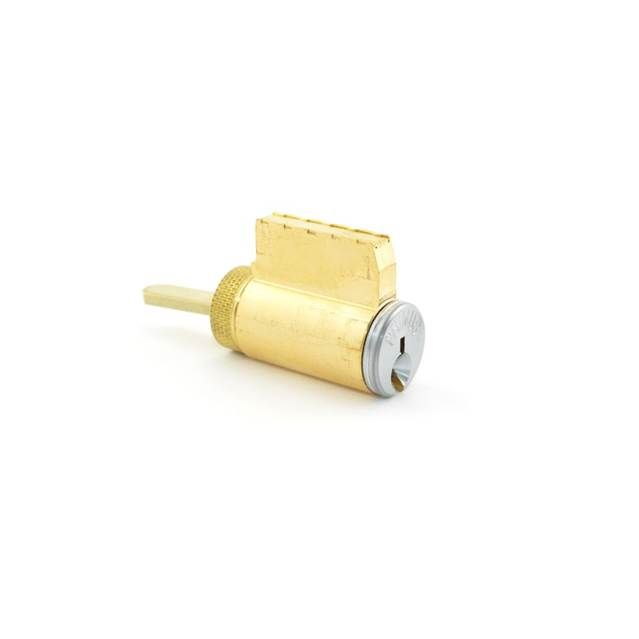 Schlage Commercial 20724E626 A Series Non-Orbit Primus Cylinder E Keyway Less Key Blank Satin Chrome Finish TND # P01805 Sparrow Supply