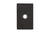 Emtek 2463US19 Doorbell Button Modern Rectangular Rose Flat Black Finish Sparrow Supply