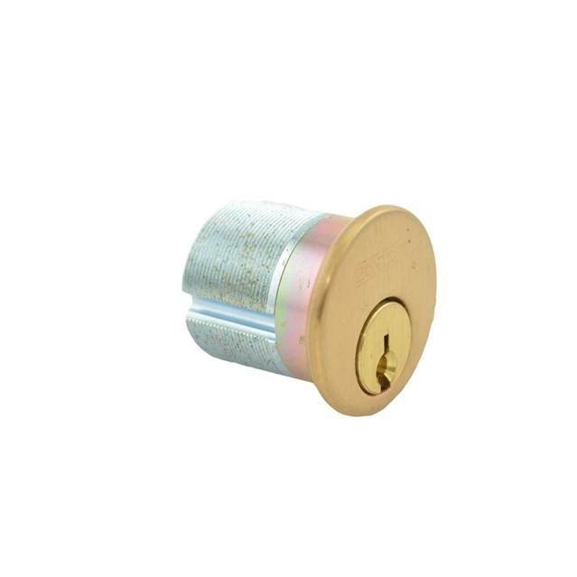 Schlage Commercial 30001C612118 1-1/8" Mortise Cylinder C Keyway KD with Compression Ring and Spring and L Cam Satin Bronze Finish Sparrow Supply