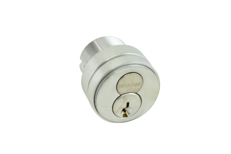 Schlage Commercial 30138G626 Full Size Interchangeable Mortise Cylinder G Keyway 1 Bitted with Compression Ring; Spring; 3/8" Blocking Ring; and L Cam Satin Chrome Finish Sparrow Supply