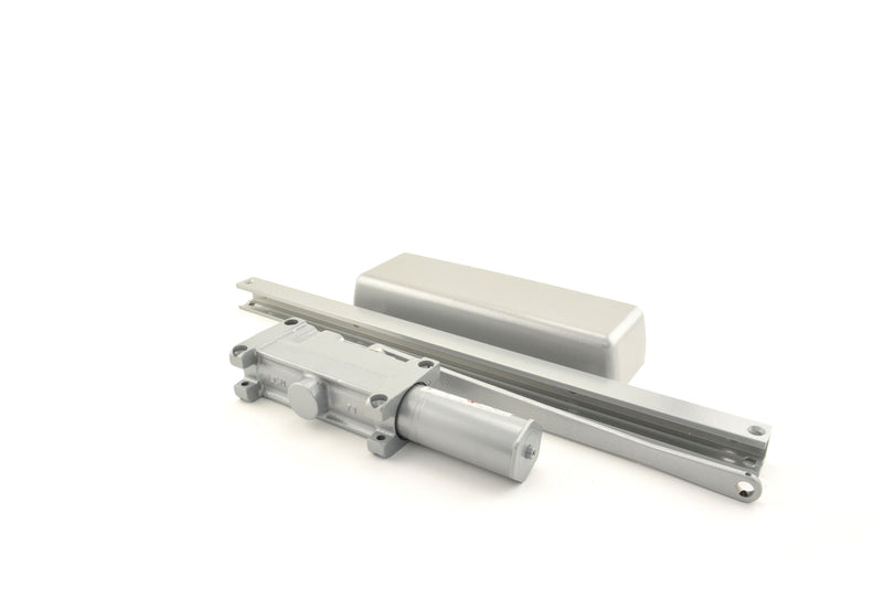 LCN 4013TSTDALRH Right Hand Size 3 Surface Mounted Pull Side Smoothee Heavy Duty Track Door Closer with TBSRT Thru Bolts 689 Aluminum Finish Sparrow Supply