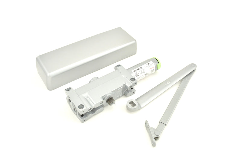 LCN 4021REGALRH Right Hand Adjustable 1-5 Top Jamb Push Side Mounted Door Closer with TBSRT Thru Bolts 689 Aluminum Finish Sparrow Supply
