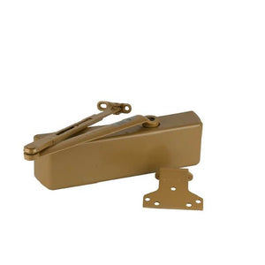 LCN 4040XPRWPABRASS Parallel Arm Super Smoothee Heavy Duty Adjustable 1-6 Surface Mounted Regular Door Closer with TBSRT Thru Bolts 696 Brass Finish Sparrow Supply