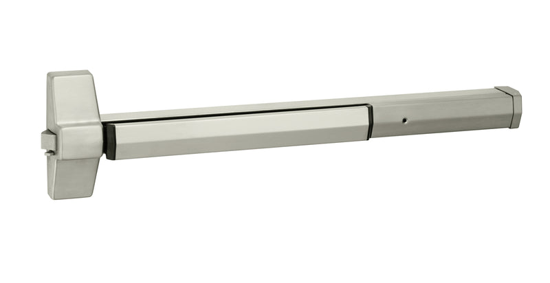 ASSA Abloy Accentra 710036630 3' Rim Exit Only Exit Device US32D (630) Satin Stainless Steel Finish Sparrow Supply