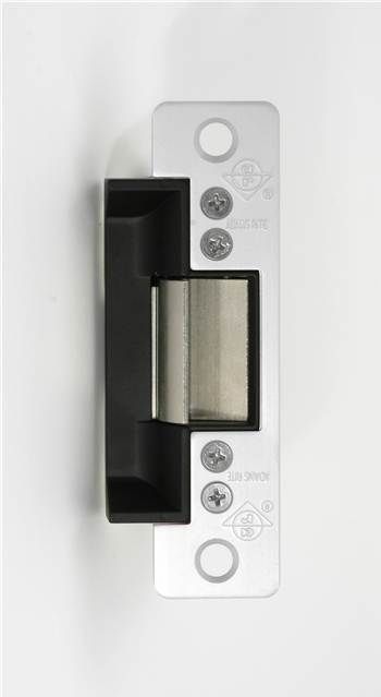 Adams Rite 710054062800 Flat Electric Strike 24V AC Fail Secure for Aluminum Jambs Clear Anodized Aluminum Finish Sparrow Supply