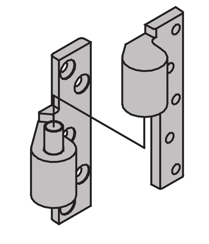 Ives Commercial 7215INTS Pivot Hinges - Aluminum Sparrow Supply