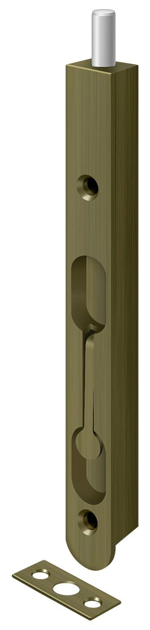 Deltana 7FBZ5 Flush Bolts - Antique Brass Sparrow Supply