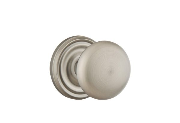 Emtek 8200PUS15A Providence Knob 2-3/8" Backset Privacy with Regular Rose for 1-1/4" to 2" Door Pewter Finish Sparrow Supply