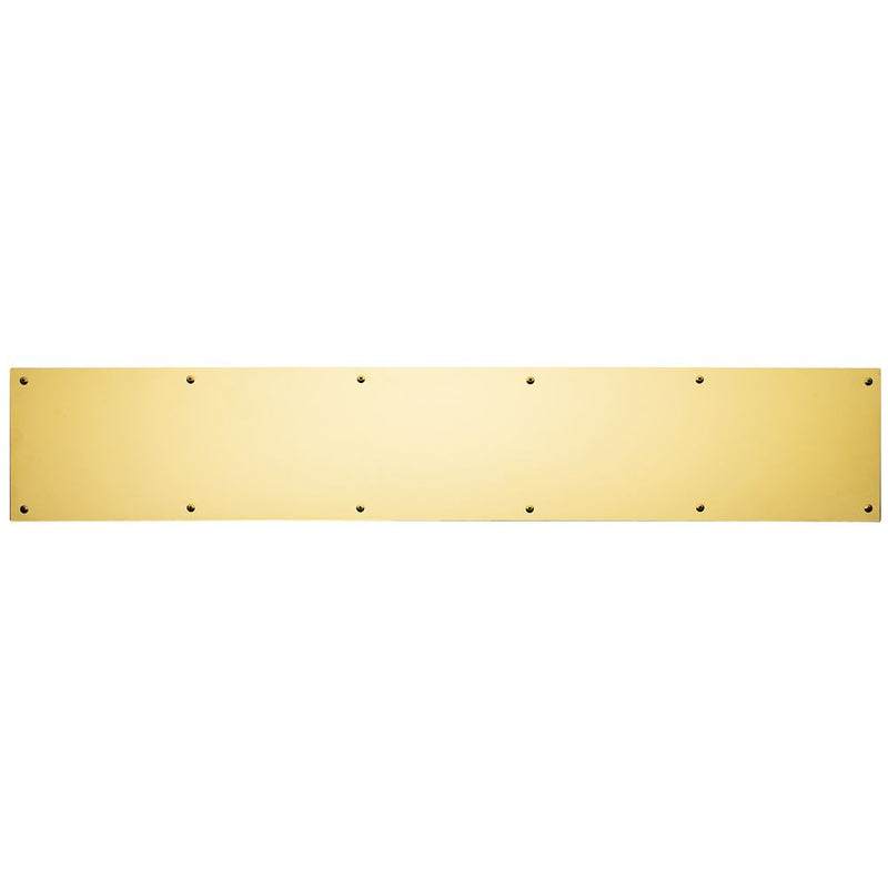 Ives Commercial 84003634 Kick Plates - Brass Sparrow Supply