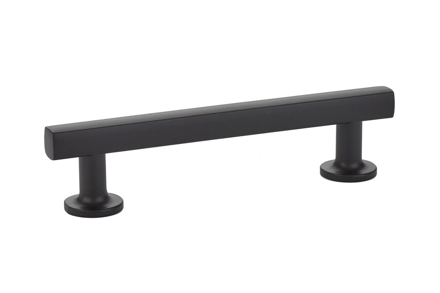Emtek 86454US19 Freestone Cabinet Pull with 4" Center to Center Flat Black Finish Sparrow Supply