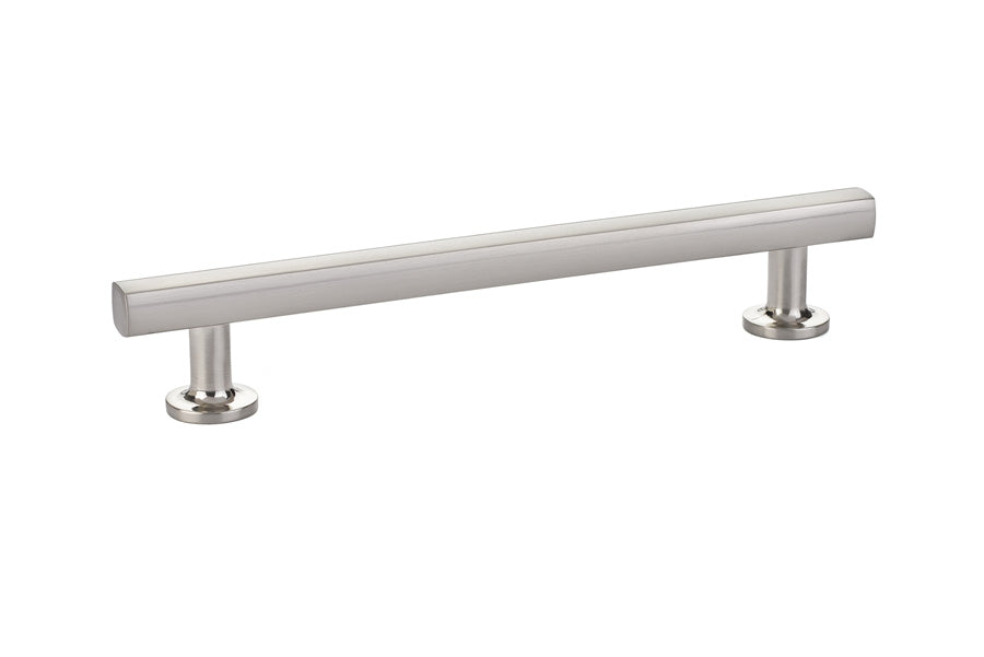 Emtek 86455US15 Freestone Cabinet Pull with 6" Center to Center Satin Nickel Finish Sparrow Supply