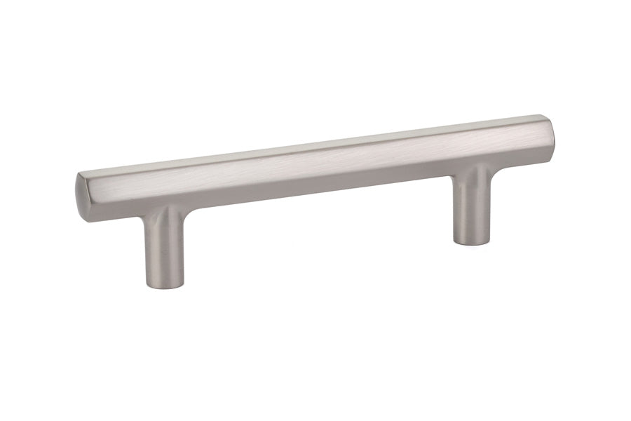 Emtek 86459US15 Mod Hex Cabinet Pull with 3-1/2" Center to Center Satin Nickel Finish Sparrow Supply