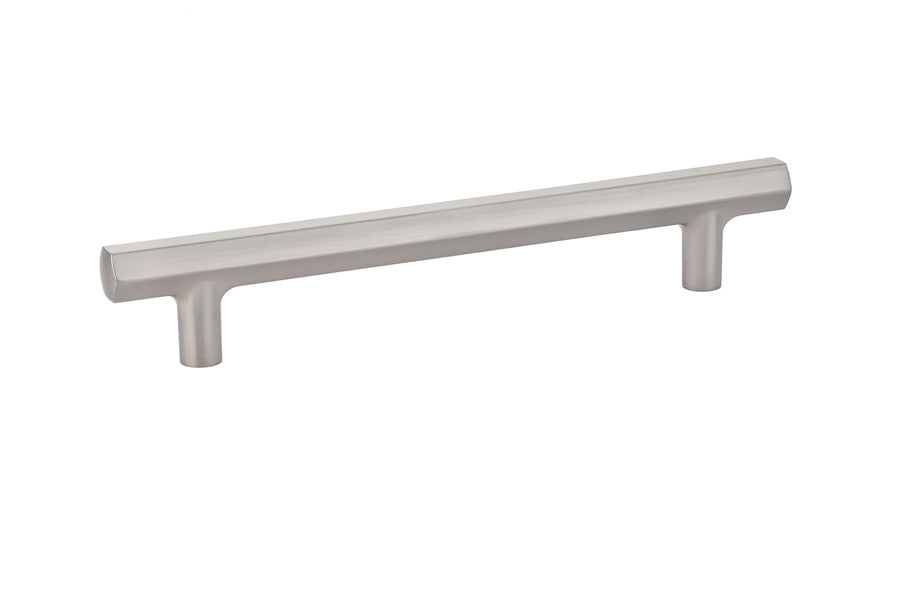Emtek 86461US15 Mod Hex Cabinet Pull with 6" Center to Center Satin Nickel Finish Sparrow Supply