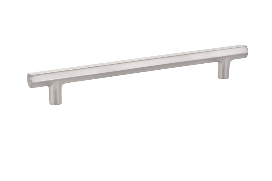 Emtek 86462US15 Mod Hex Cabinet Pull with 8" Center to Center Satin Nickel Finish Sparrow Supply
