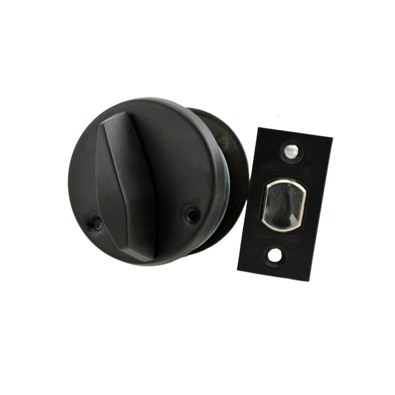 Schlage Commercial B660P622 Grade 1 Single Cylinder Deadbolt C Keyway KD with 12296 Latch and 10094 Strike Matte Black Finish Sparrow Supply