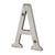 Pamex DD074SASN 4" Heavy Duty House Letter A Satin Nickel Finish Sparrow Supply
