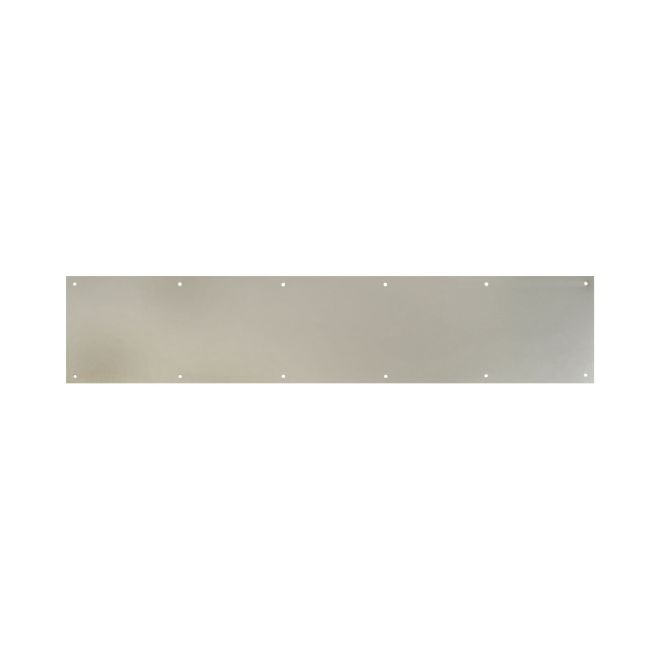 Pamex DD0930630SN 6" x 30" Anodized Aluminum Kickplate with Screw-Mount Type Satin Nickel Finish Sparrow Supply