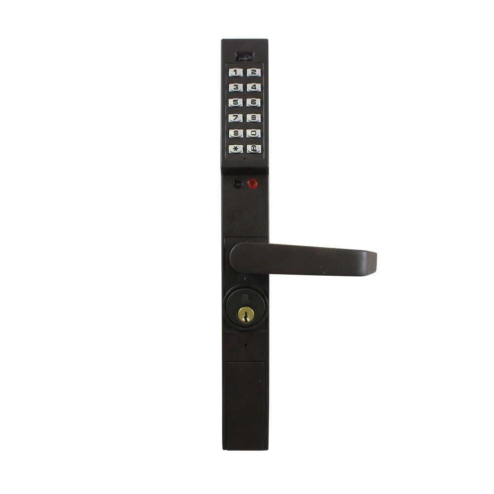 Alarm Lock DL130010B1 Trilogy Narrow Stile Digital Lever Lock Oil Rubbed Bronze Finish Sparrow Supply