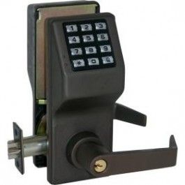 Alarm Lock DL270010B Trilogy Electronic Digital Lever Lock Oil Rubbed Bronze Finish Sparrow Supply