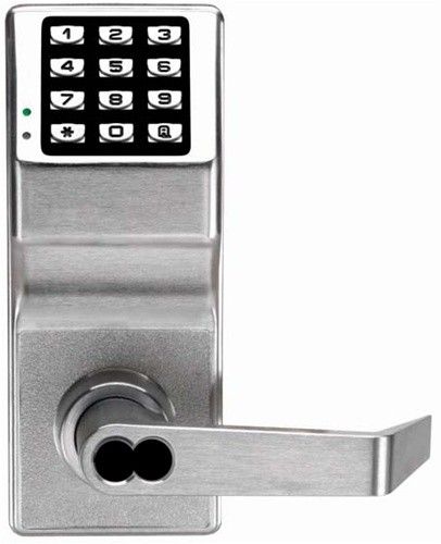 Alarm Lock DL2700IC26DC Trilogy Electronic Digital Lever Lock with Interchangeable Core for Corbin Prep Satin Chrome Finish Sparrow Supply