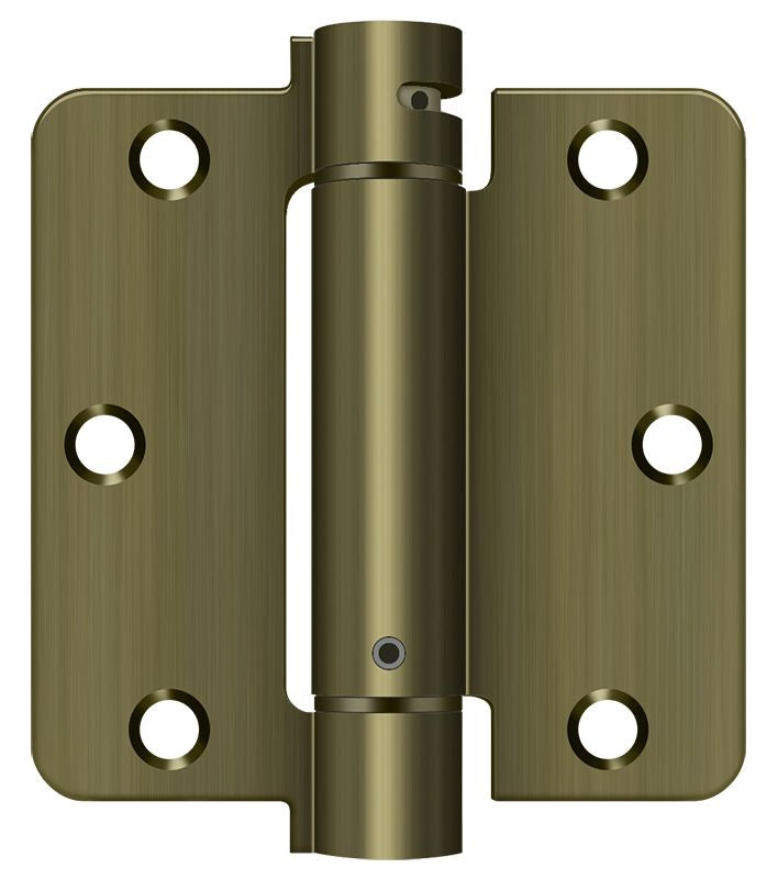 Deltana DSH35R45 Spring Hinges - Antique Brass Sparrow Supply