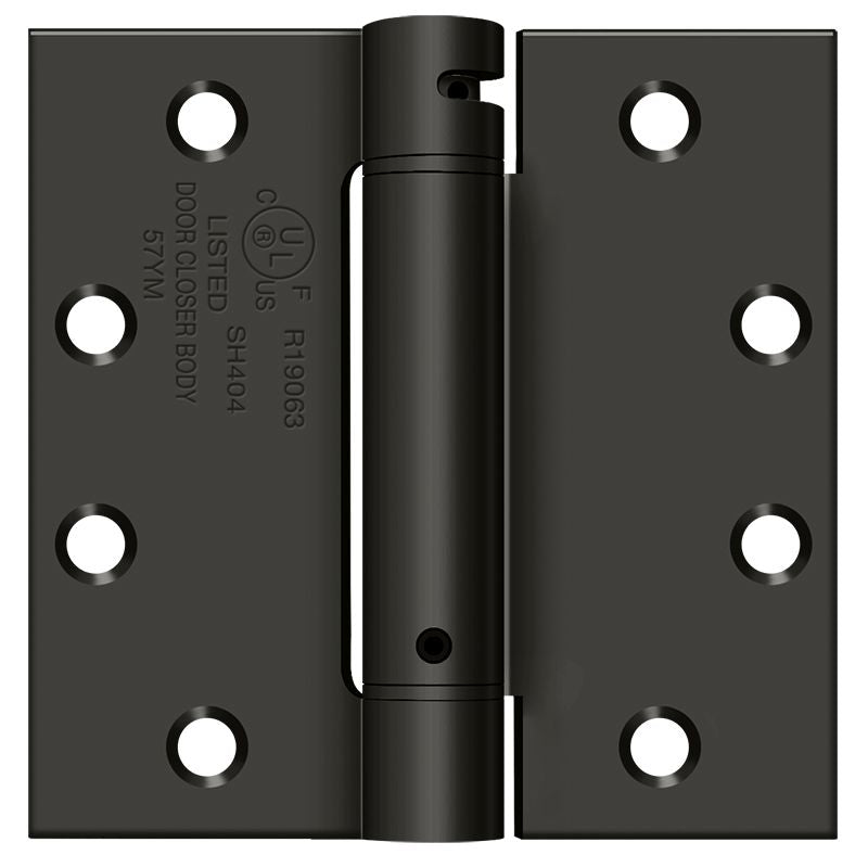 Deltana DSH45U10 Spring Hinges - Oil Rubbed Bronze Sparrow Supply