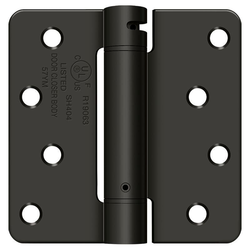Deltana DSH4R410 Spring Hinges - Oil Rubbed Bronze Sparrow Supply