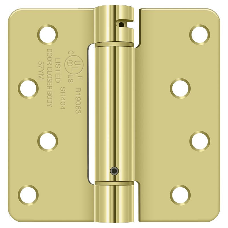Deltana DSH4R43 Spring Hinges - Brass Sparrow Supply