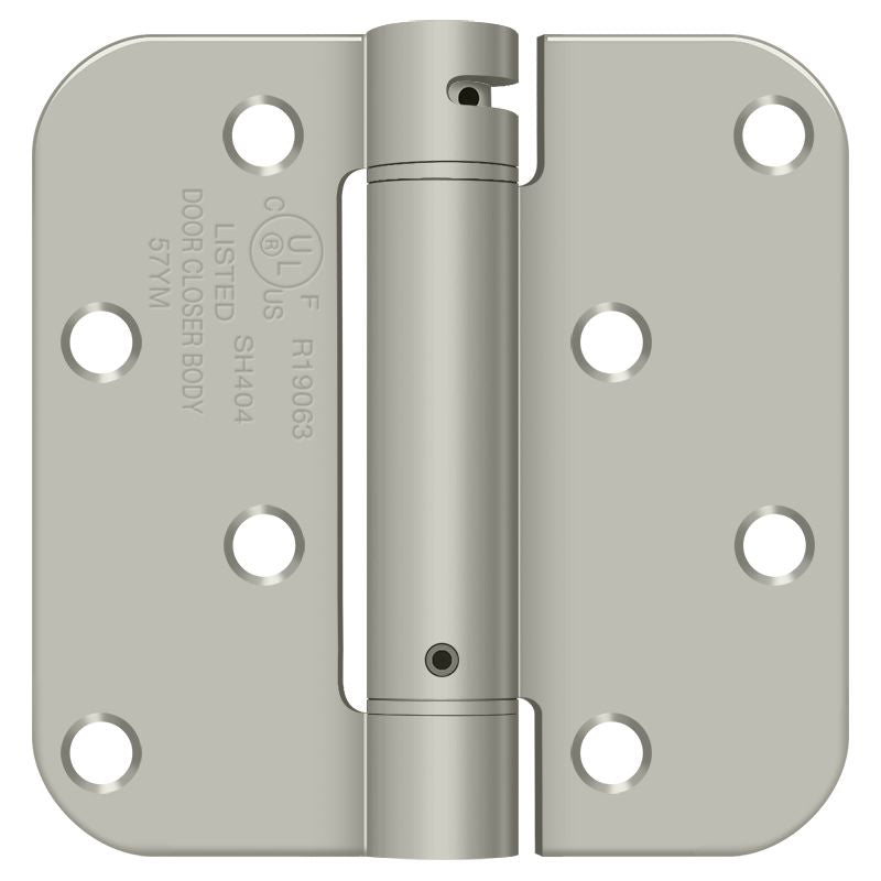 Deltana DSH4R515 Spring Hinges - Satin Nickel Sparrow Supply