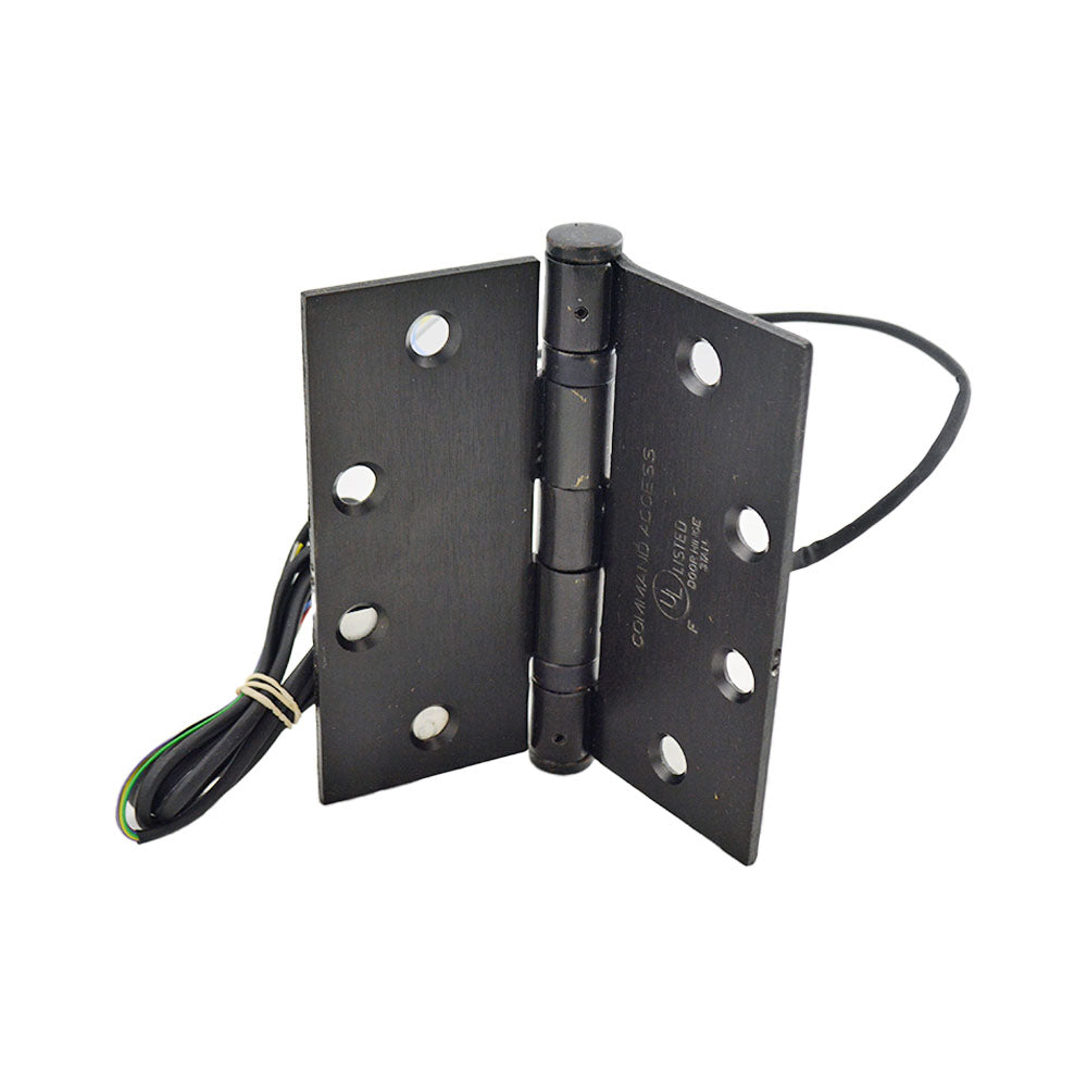 Command Access ETH8W4545613BB79 4-1/2" x 4-1/2" Electric 8 Wire BB1279 Hinge Steel Base US10B Oil Rubbed Bronze Finish Sparrow Supply