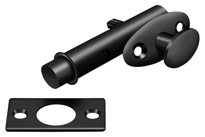 Deltana MB175U19 Mortise Bolt; Black Finish Sparrow Supply