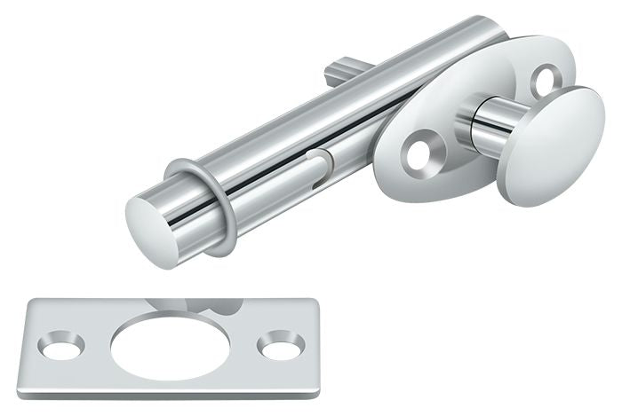 Deltana MB175U26 Mortise Bolt; Bright Chrome Finish Sparrow Supply