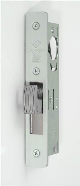 Adams Rite MS1850S350628 MS Deadlock Flat Faceplate 1-1/8" Hook Bolt Clear Anodized Aluminum Finish Sparrow Supply