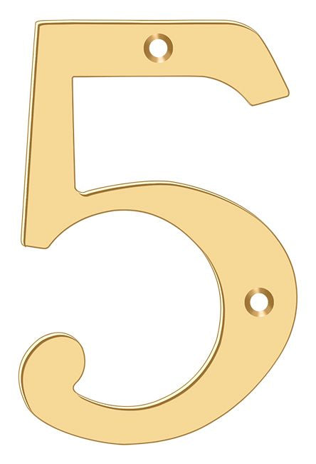 Deltana RN4-5 House Numbers - Brass Sparrow Supply