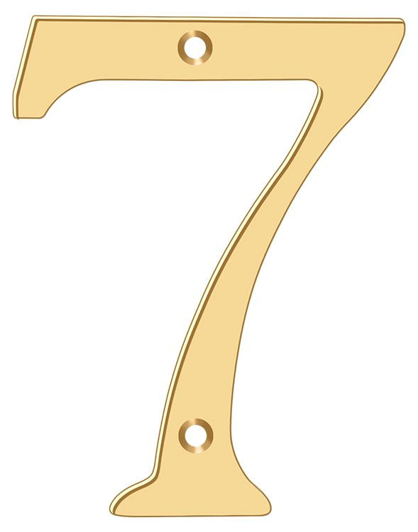 Deltana RN6-7 House Numbers - Brass Sparrow Supply