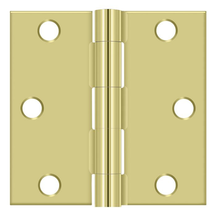 Deltana S33U3-R Full Mortise Hinges - Brass Sparrow Supply