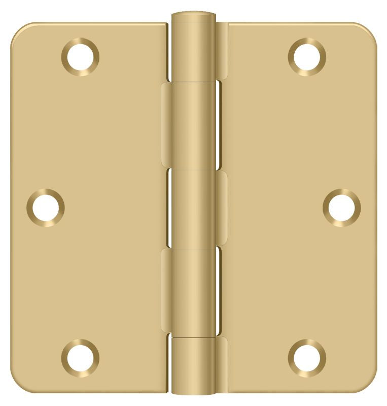 Deltana S35R44 Full Mortise Hinges - Satin Brass Sparrow Supply