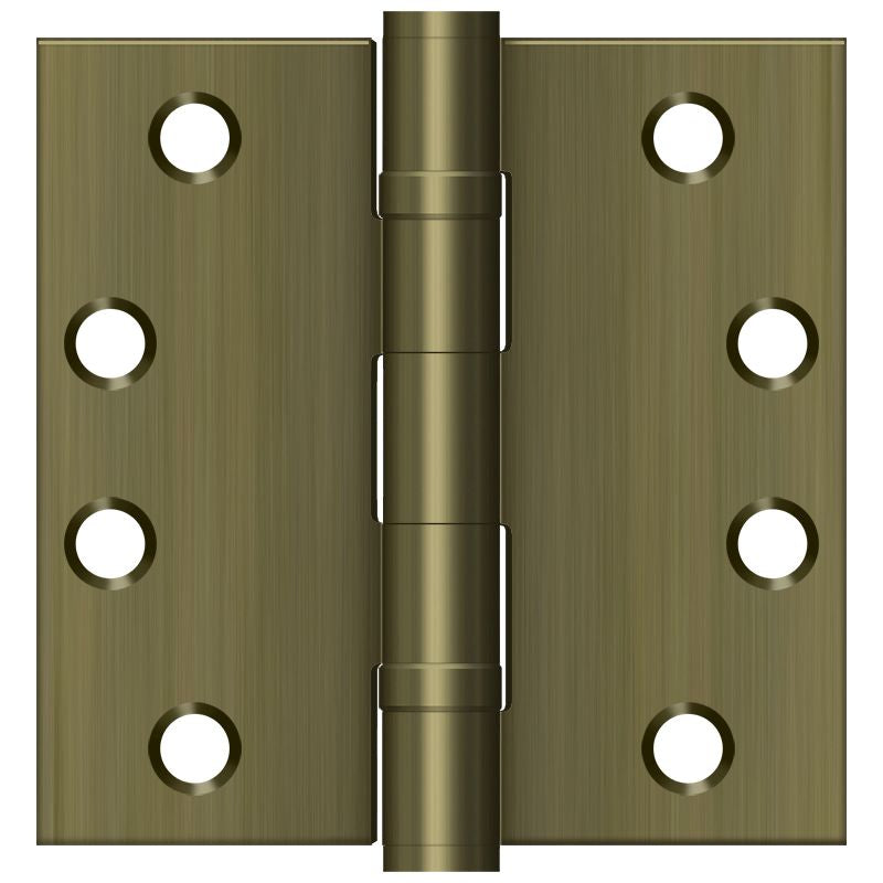 Deltana S44HDBB5 Full Mortise Hinges - Antique Brass Sparrow Supply