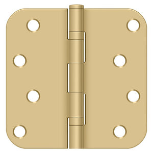 Deltana S44R5BB4 Full Mortise Hinges - Satin Brass Sparrow Supply
