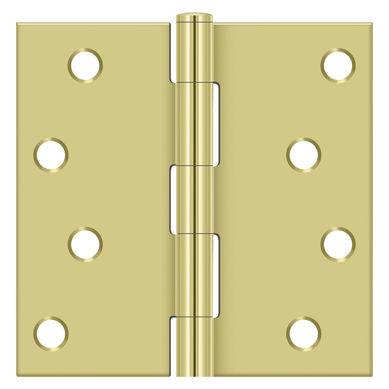 Deltana S44U3-R Full Mortise Hinges - Brass Sparrow Supply