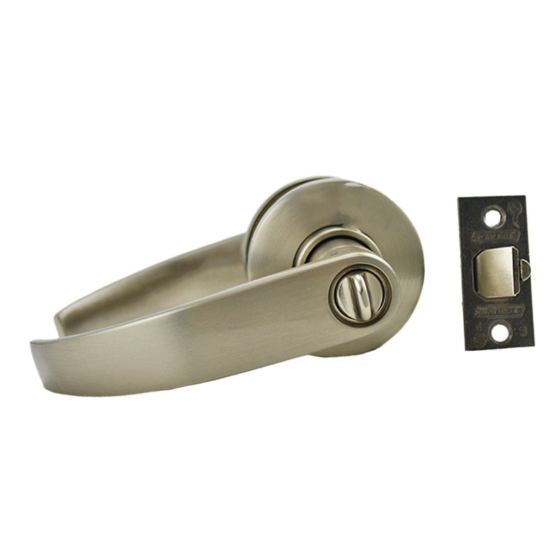 Schlage Commercial S51PNEP619 S Series Entry C Keyway Neptune with 16-203 Latch 10-001 Strike Satin Nickel Finish Sparrow Supply