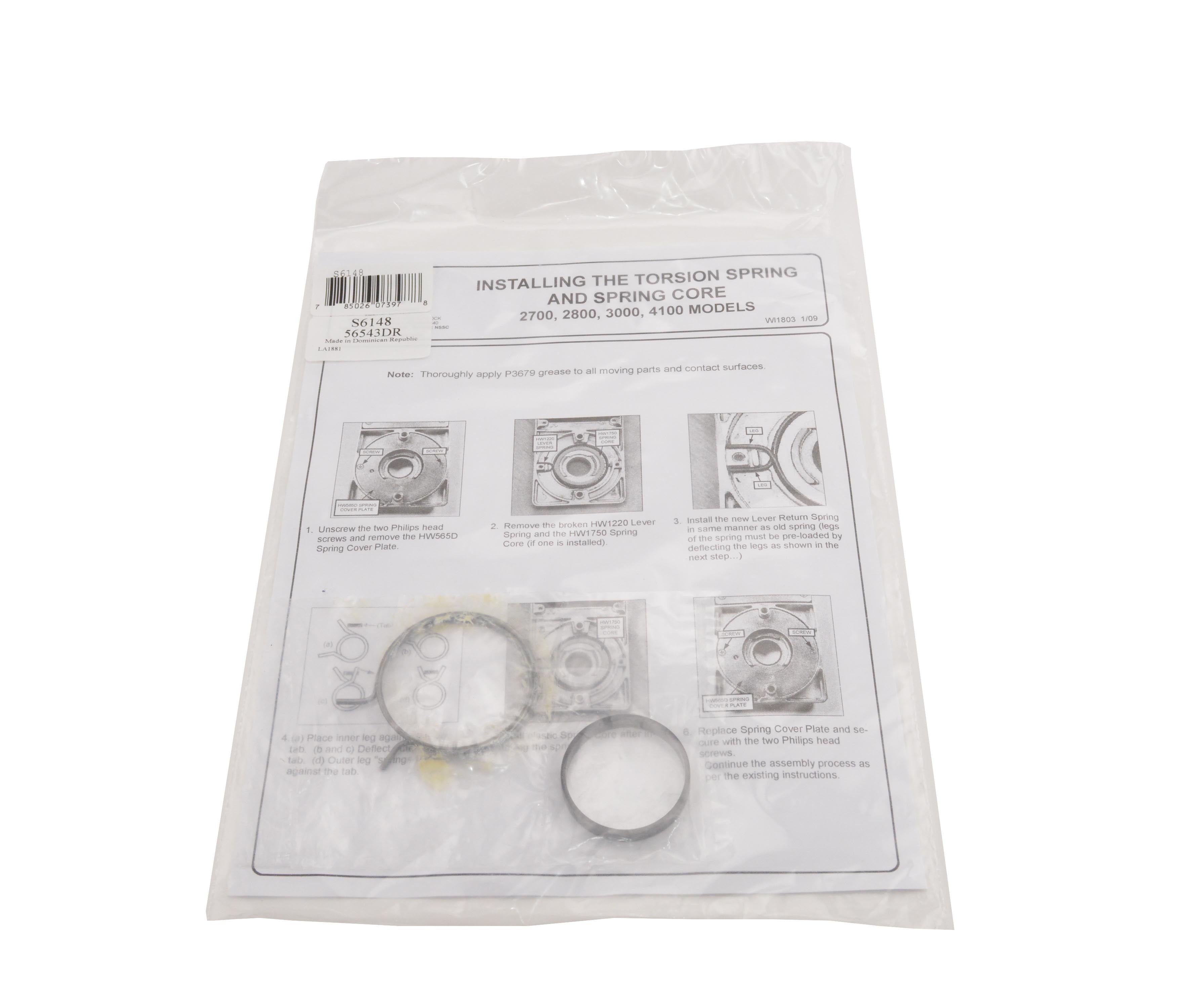 Alarm Lock S6148 Lever Return Spring Sparrow Supply