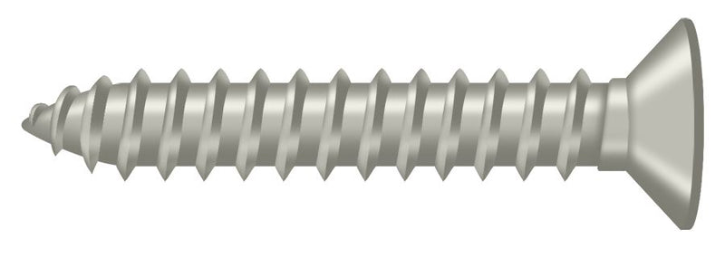 Deltana SCWB12125U15 Wood Screw; SB; #12 x 1-1/4"; Satin Nickel Finish Sparrow Supply