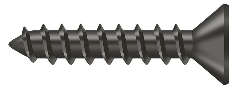Deltana SCWS1010U10B Wood Screw; ST; #10 x 1"; Oil Rubbed Bronze Finish Sparrow Supply