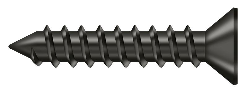 Deltana SCWS12125U10B Wood Screw; ST; #12 x 1-1/4"; Oil Rubbed Bronze Finish Sparrow Supply