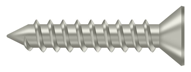 Deltana SCWS12125U15 Wood Screw; ST; #12 x 1-1/4"; Satin Nickel Finish Sparrow Supply