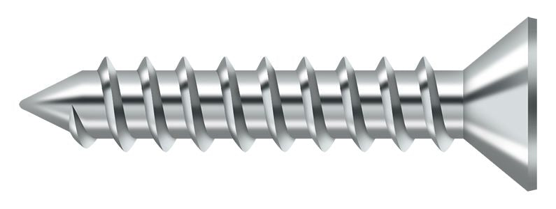 Deltana SCWS12125U26 Wood Screw; ST; #12 x 1-1/4"; Bright Chrome Finish Sparrow Supply