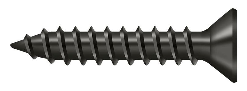 Deltana SCWS910U10B Wood Screw; Steel; #9 x 1"; Oil Rubbed Bronze Finish Sparrow Supply